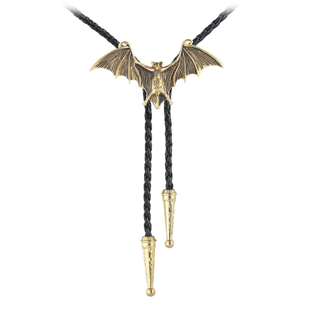 5896 Gold Bolo Tie Bat Bolo Tie Western Ties Cowboy Bolero Ties Christmas